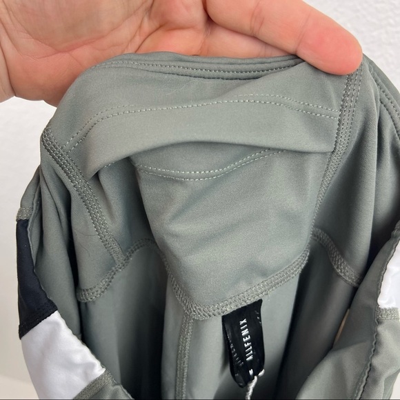 ALLFENIX Peloton Branded Olive Green Side Stripe Workout Leggings, Size Medium - Picture 5 of 7